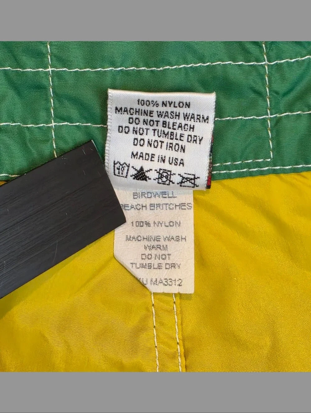 Birdwell Beach Britches 312 Board Shorts Men's 39 Green 10